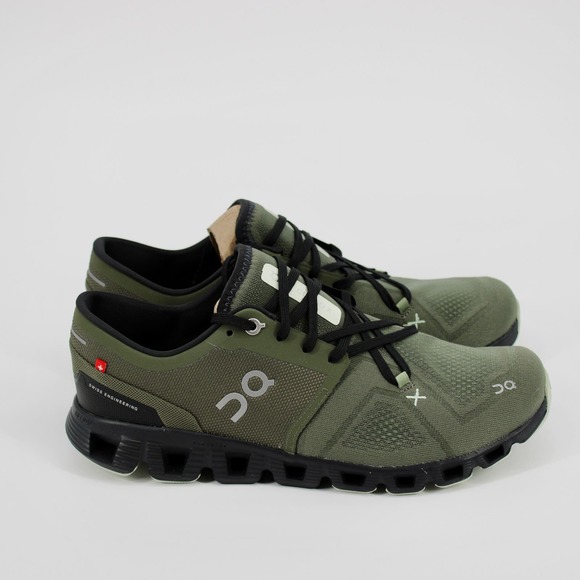 On Cloud X 3 Running Shoes Mens Size 10.5 Olive/Reseda NEW - Picture 4 of 9